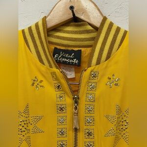 Vintage 1980s Vital Elements New York Bedazzled Pant Suit, Size M